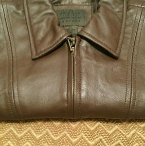 Leather Bomber Jacket